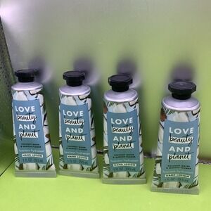 Lot Of 4 Love Beauty & Planet Lotion Hydration Coconut Water Mimosa Flower 1oz